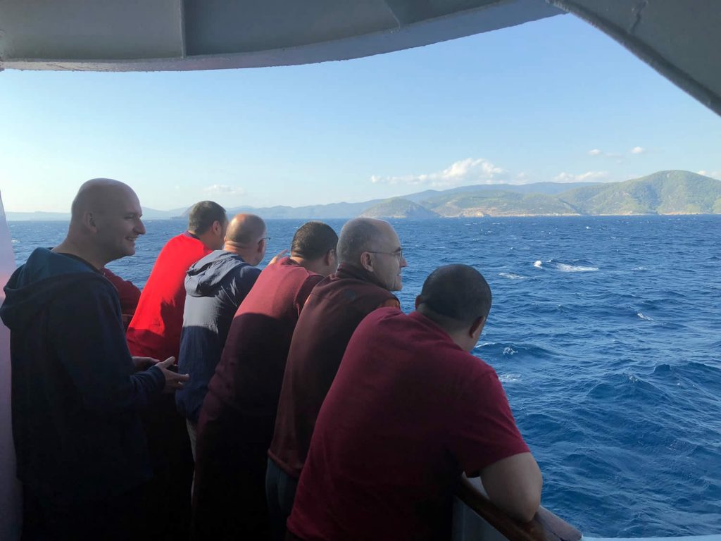 Boat Ride, Mahasangha 2018 in Greece