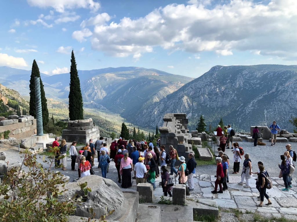 Excursion to Delphi, Mahasangha 2018 in Greece