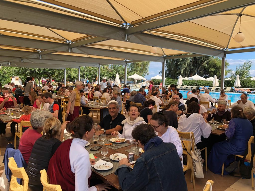 Relaxing Together, Mahasangha 2018 in Greece